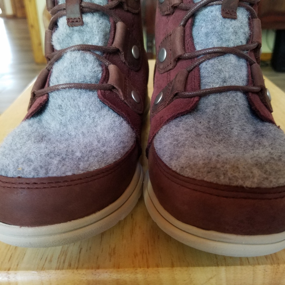 New Sorel Explorer Joan Ankle Winter Boots 8.5 - Picture 4 of 9
